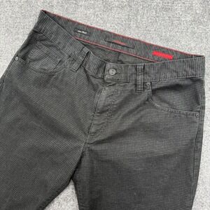 Alberto Pants 35W x 34L Black Modern Fit Brushed Casual Fancy Jeans Stone Men's